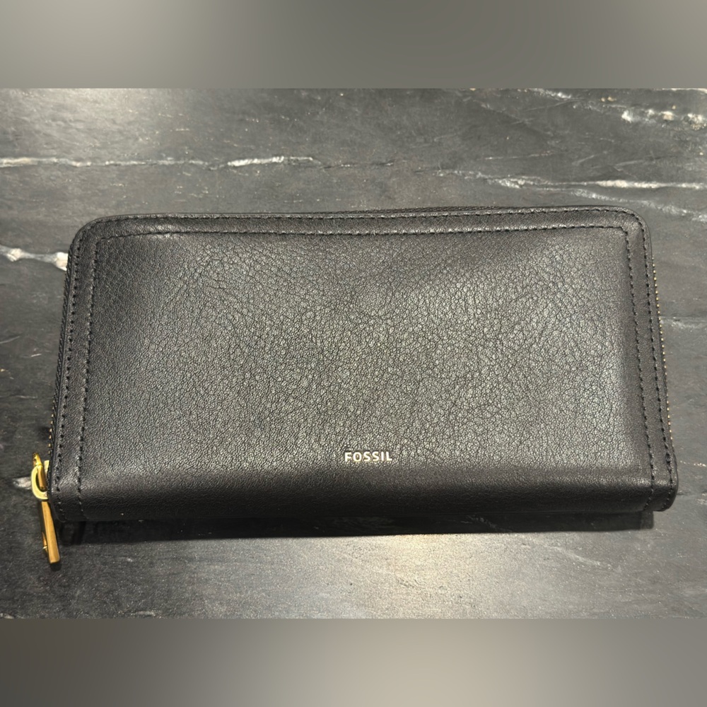 Fossil Black Leather Wallet